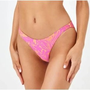 L*Space Orange Pink Camacho Bikini Bottom NWOT Size 2XL